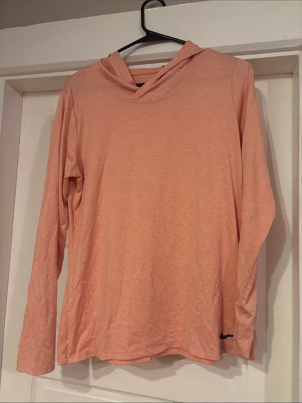 Nike Peach/Light Coral Long Sleeve Hooded Tee